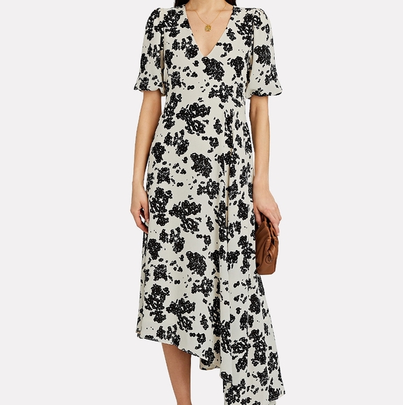 Notes Du Nord assymetrical orchid dress NWT - Picture 2 of 6